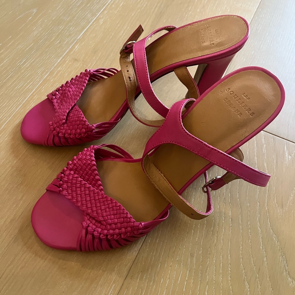 Sezane Pink Heeled Sandals - Picture 5 of 5